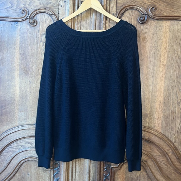 Tommy Bahama Breezy Palm Crewneck Pullover Knit Sweater Womens Black - Picture 9 of 16